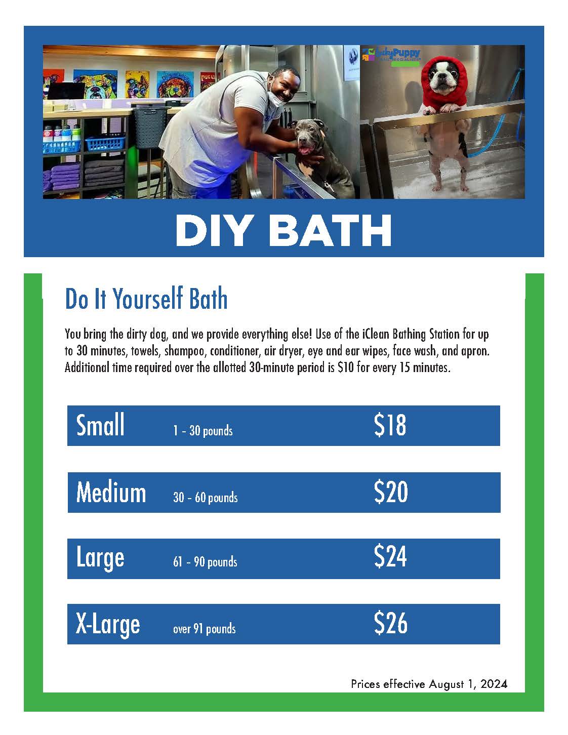 Lucky Puppy Nail Specialists DIY Bath Prices