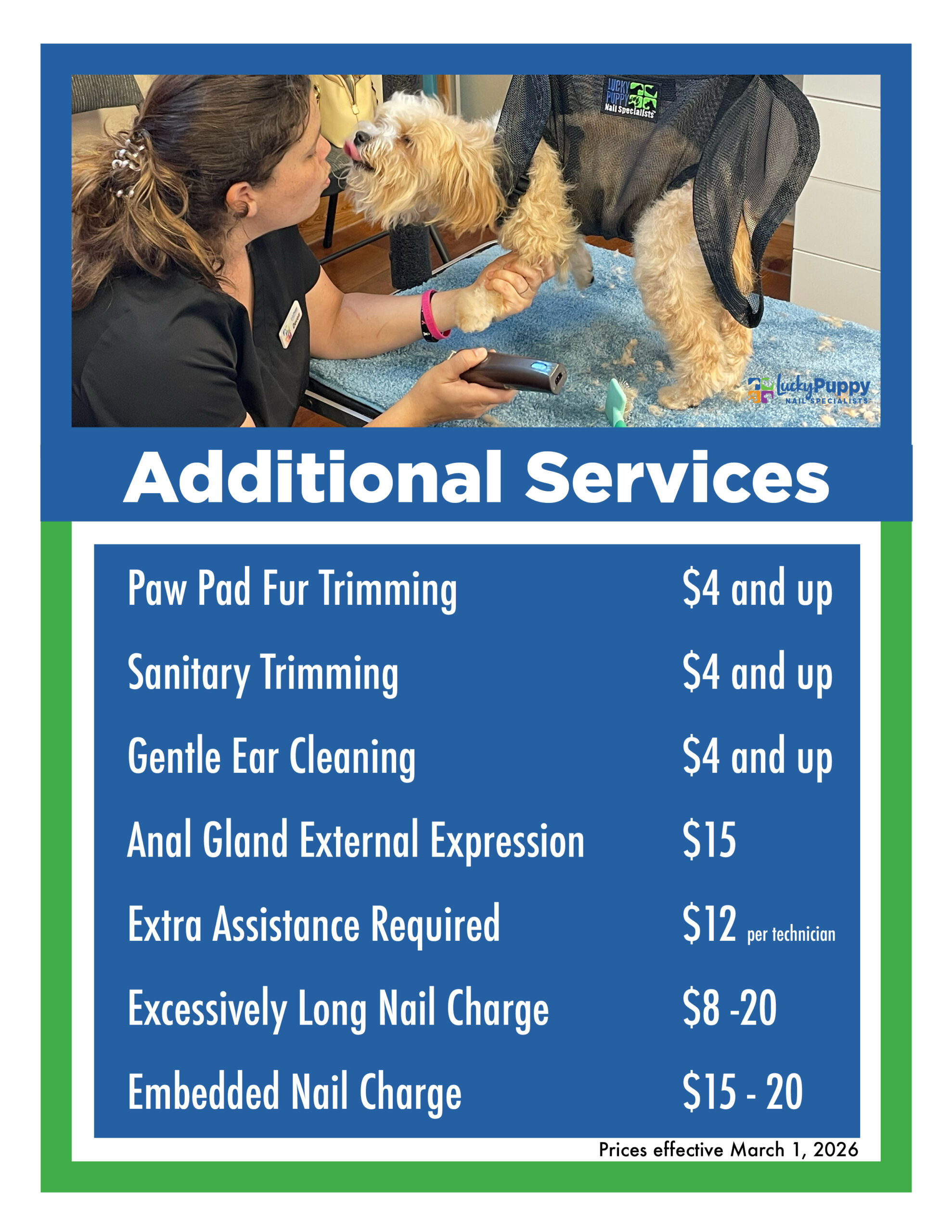  Lucky Puppy Nail Specialists Additional Services