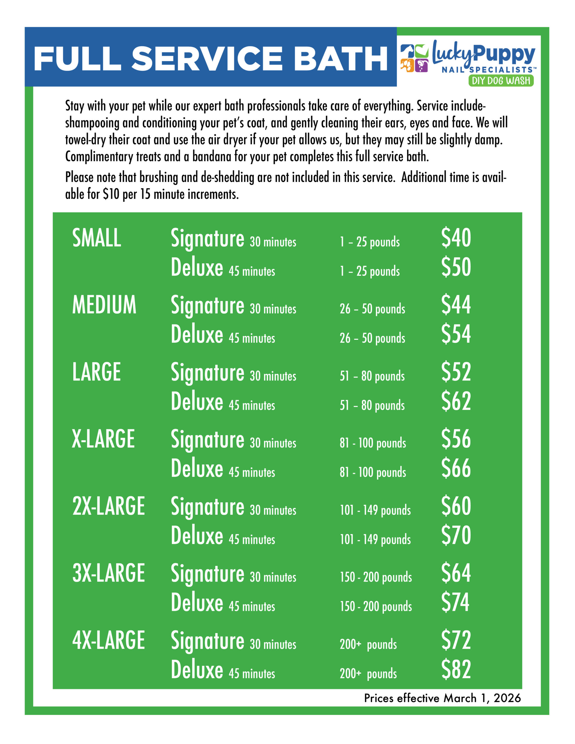  Lucky Puppy Nail Specialists Additional Services